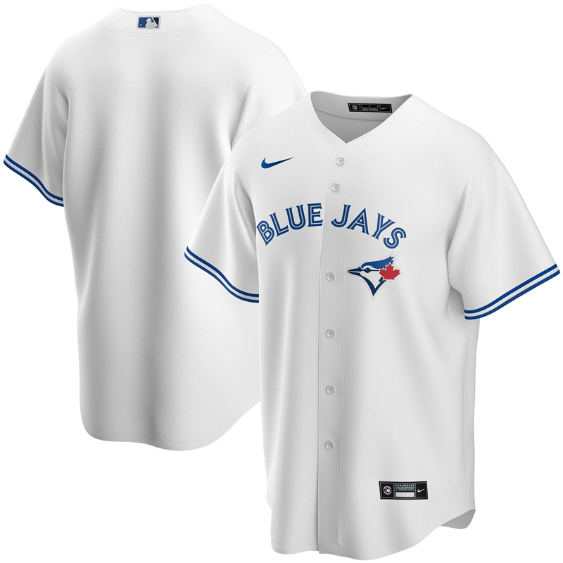 MLB Men Toronto Blue Jays Nike White Home 2020 Replica Team Jersey
